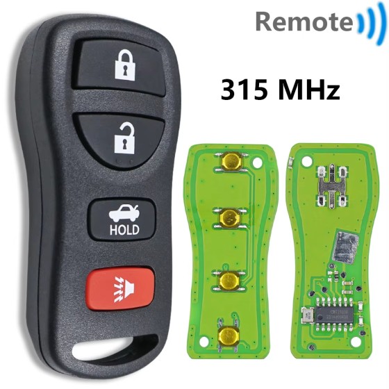 2002-2017 Nissan Infiniti / 3-Button/4-Button Keyless Entry Remote / KBRASTU15 (AFTERMARKET)